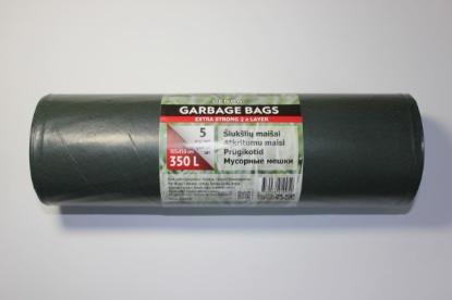Prekės „Šiukšlių maišai LDPE EXTRA 350 l 5  vnt / rul“ paveikslėlis