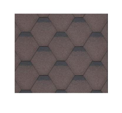Prekės „Bituminės čerpelės HEXAGONAL Rock, ruda“ paveikslėlis
