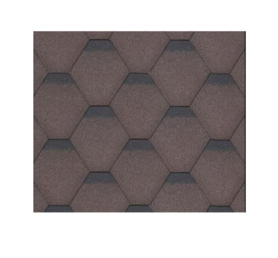 Prekės „Bituminės čerpelės HEXAGONAL Rock, ruda“ paveikslėlis