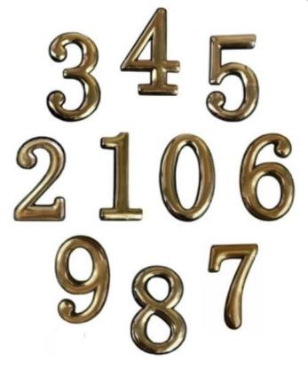Prekės „Numeris buto klijuojamas 6/9 BP“ paveikslėlis