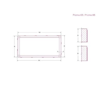 Prekės „Grindinio trinkelė Prizma 6B, be nuožulos BM, 200x100x60 mm, ruda“ paveikslėlis