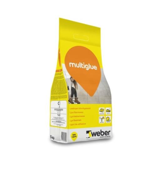 Prekės „Padidinto elastingumo plytelių klijai WEBER MultiGlue, 5kg“ paveikslėlis