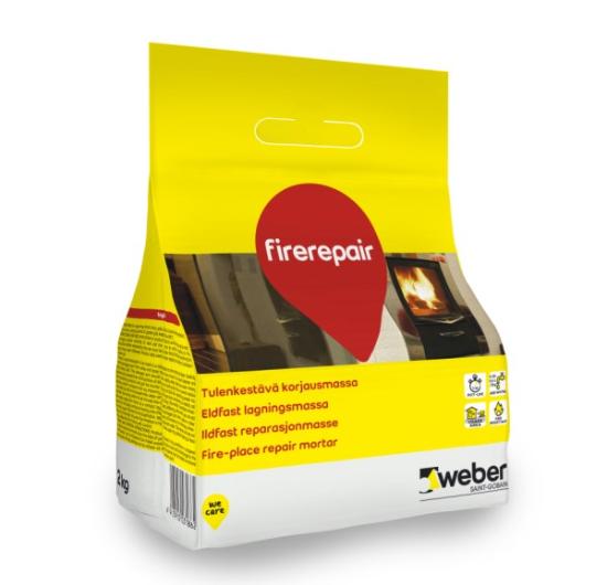 Prekės „Ugniai atsparus remontinis mišinys pakurų remontui WEBER Fire Repair, 2 kg“ paveikslėlis