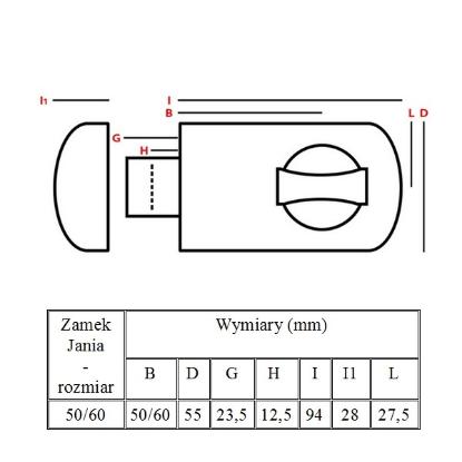 Prekės „Spyna durų pridedama 90x55x50/60 mm ruda 3 raktai Jania su plokštele Z252“ paveikslėlis
