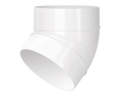 Prekės „Alkūnė ortakio plastikinė Ø 100 mm 45° 121-45P Vents“ paveikslėlis