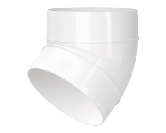 Prekės „Alkūnė ortakio plastikinė Ø 100 mm 45° 121-45P Vents“ paveikslėlis