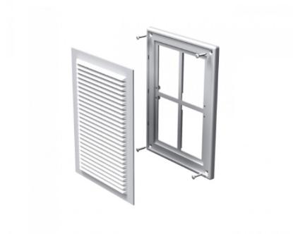 Prekės „Grotelės ventiliacinės plastikinės MV125S 182 x 251 mm Vents“ paveikslėlis