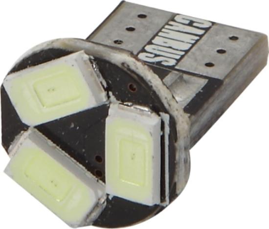 Prekės „Lemputė automobiliui 12V T10 3SMD Canbus 2 vnt Alburnus“ paveikslėlis