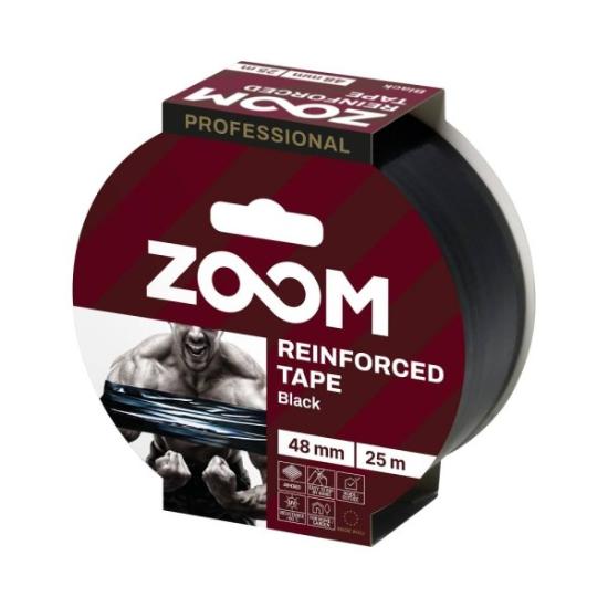 Prekės „Juostelė armuota ZOOM PROF 48mm 25m juoda“ paveikslėlis