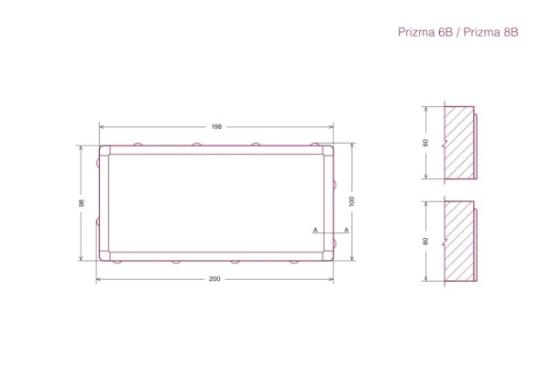 Prekės „Trinkelė Prizma 6B juoda BM 200x100x60 (mm)“ paveikslėlis