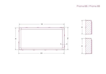 Prekės „Trinkelė Prizma 6B juoda BM 200x100x60 (mm)“ paveikslėlis