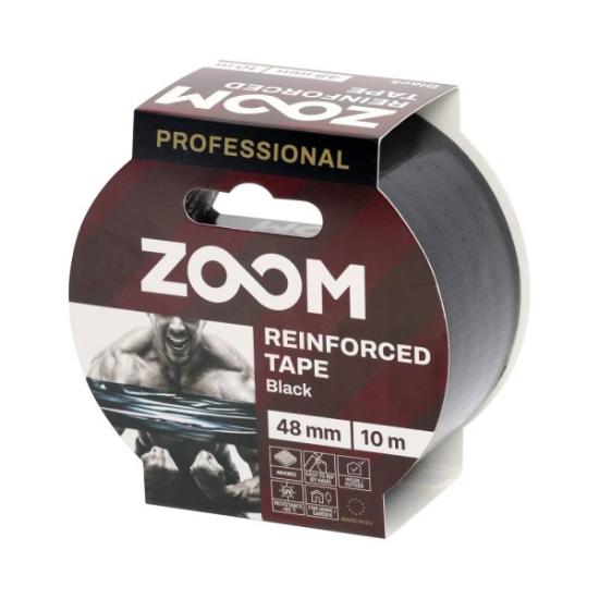 Prekės „Juostelė armuota ZOOM PROF 48mm*10m juoda“ paveikslėlis