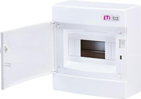 Prekės „Skydelis elektros 8 modulių ETI paviršinis ECT8PO IP40“ paveikslėlis
