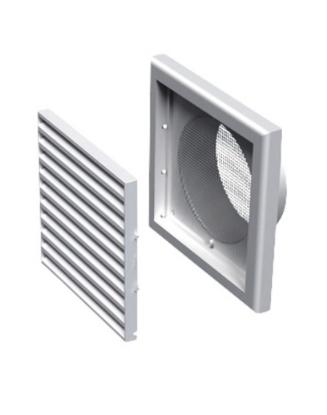 Prekės „Grotelės ventiliacinės plastikinės 186 x 186 mm su tinkleliu ir rėmeliu Vents“ paveikslėlis