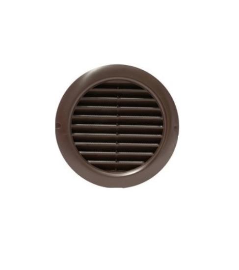 Prekės „Grotelės ventiliacinės plastikinės d 125-125 / 160 mm rudos Vents“ paveikslėlis