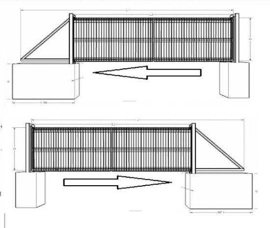 Prekės „Vartai stumdomi 1200 x 4000 mm cinkuoti + dažyti“ paveikslėlis