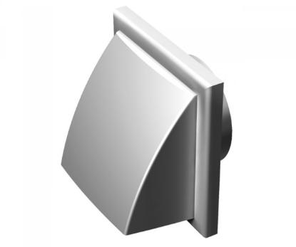 Prekės „Grotelės ventiliacinės su atbuliniu vožtuvu plastikinės Ø 150 mm baltos Vents“ paveikslėlis