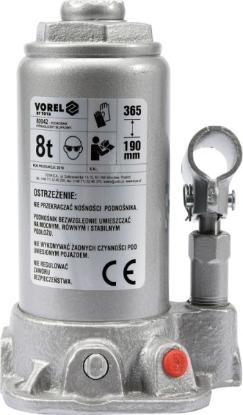 Prekės „Pakelėjas hidraulinis 8 t 190 - 365 mm Vorel 80042“ paveikslėlis