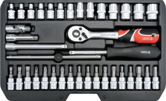 Prekės „Rinkinys galvučių 1/4" 38 vnt CrV Yato YT-14471“ paveikslėlis