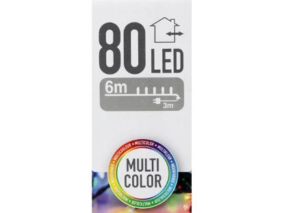 Prekės „Elektrinė girlianda 80 LED 6 m įvairiaspalvė“ paveikslėlis