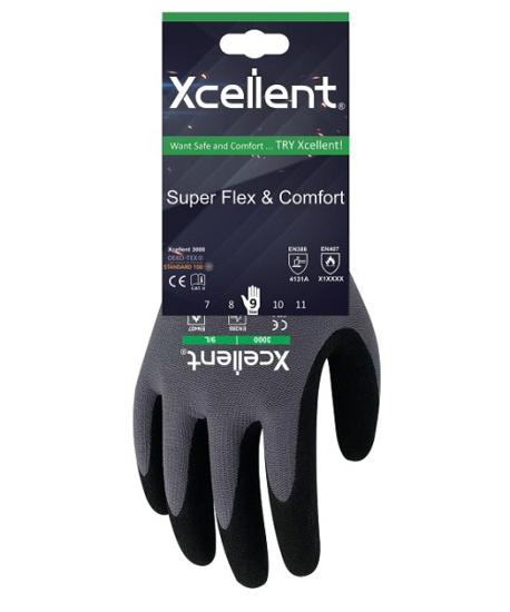 Prekės nuotrauka Pirštinės nitrilinės 10 100°C Premium Xcellent