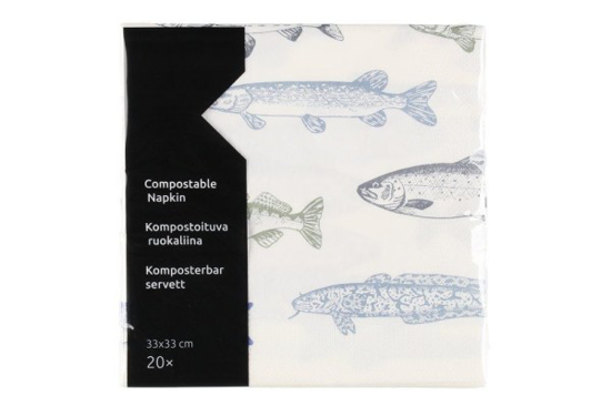 Prekės nuotrauka Servetėlės stalo 33x33cm 20vnt Napkin