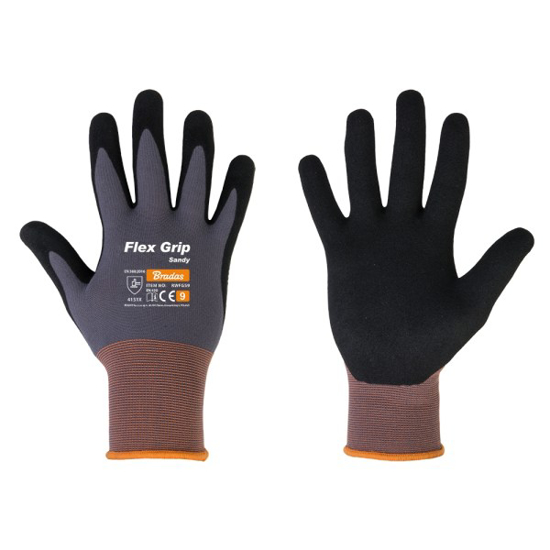 Prekės nuotrauka Pirštinės dengtos nitrilu Flex Grip Sandy 11 Bradas