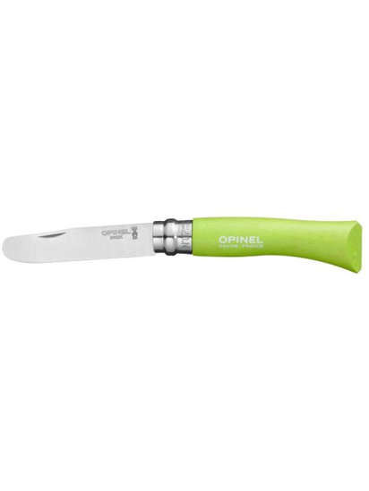 Prekės nuotrauka Vaikiškas peilis My first Opinel Nr.7 žalia rankena
