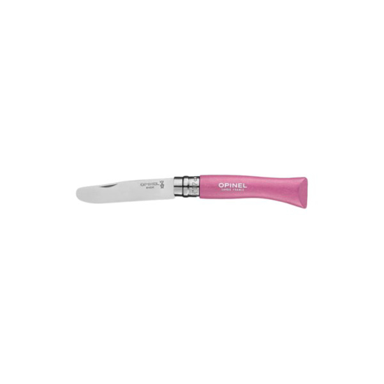 Prekės nuotrauka Vaikiškas peilis My first Opinel Nr.7 rožine rankena