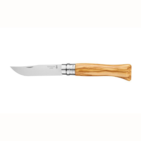 Prekės nuotrauka Kišeninis peilis Opinel N°9 Stainless Steel Olive su alyvmedžio rankena