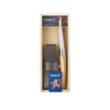 Prekės nuotrauka Peilis plonais ašmenims dežutėje Opinel Case N10 Slim Olive Mirror Blade