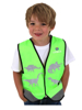 Prekės nuotrauka Šviesą atspindinti vaikiška liemenė LittleLife Hi Vis Green Dinosaur - S