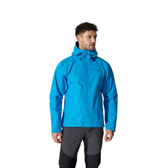 Prekės nuotrauka Vyriška striukė nuo lietaus Rab Downpour Eco Jacket - Tamsiai mėlyna, L