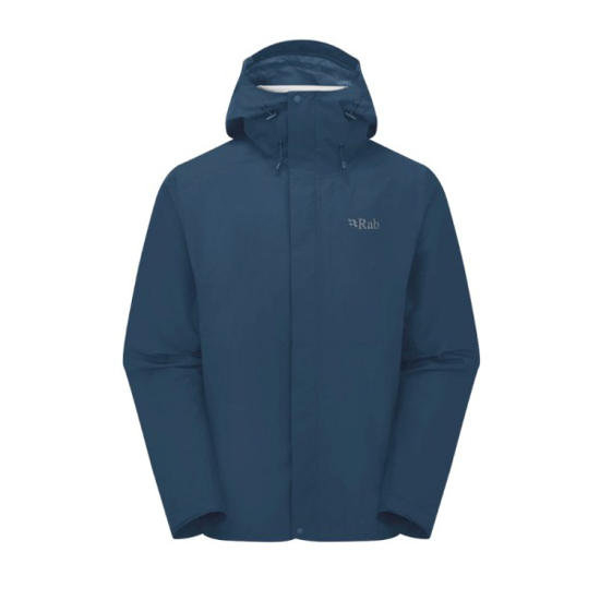 Prekės nuotrauka Vyriška striukė nuo lietaus Rab Downpour Eco Jacket - Mėlyna (ink), XL