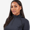 Prekės nuotrauka Moteriški termo marškinėliai Montane Fem Dart Thermo Zip Neck - Juoda, M