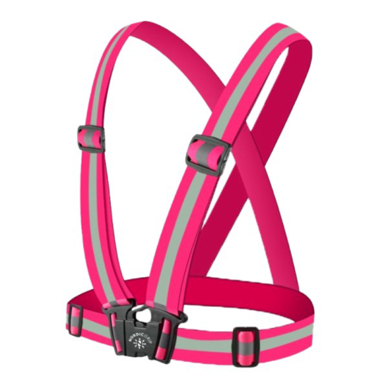 Prekės nuotrauka Vaikiška šviesą atspindinti liemenė Nordic Grip Reflective vest Kids - Rožinė