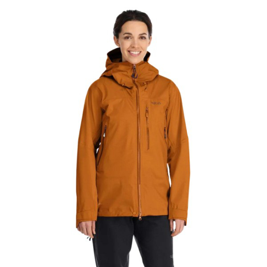Prekės nuotrauka Moteriška striukė nuo lietaus Rab Firewall Jacket - Oranžinė, S