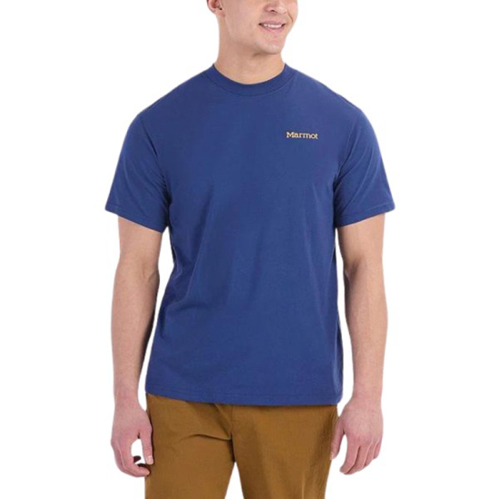 Prekės nuotrauka Vyriški marškinėliai Marmot Crayon M Dot Tee - Mėlyna, S