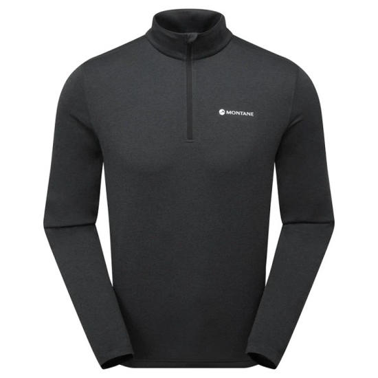 Prekės nuotrauka Vyriški termo marškinėliai Montane Dart XT Zip Neck - Juoda, XXL