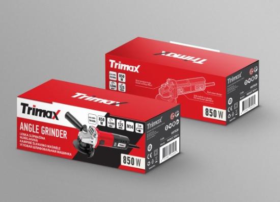 Prekės „Kampinis šlifuoklis Trimax, 850W, D125mm“ paveikslėlis