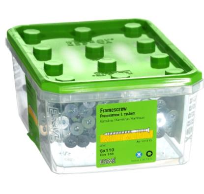 Prekės „Medsraigčiai balti reguliuojami 6x70 mm C1 T25 SP Z/P 100 vnt Essve“ paveikslėlis