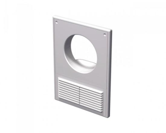 Prekės „Grotelės ventiliacinės plastikinės 252 x 182 mm Ø 125 mm“ paveikslėlis