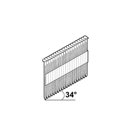 Prekės „Vinys pistoletui 2,8x75 mm 34° 1400 vnt M-Fusion C4 Essve 772405“ paveikslėlis