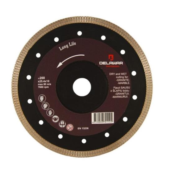 Prekės „Diskas deimantinis 180x1,5x25,4 mm XTurbo Delawar“ paveikslėlis