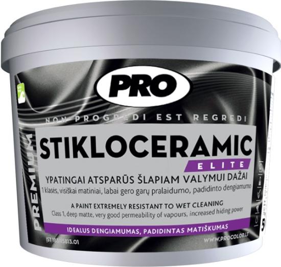 Prekės „Dažai visiškai matiniai PRO STIKLOCERAMIC Elite 0,9 l“ paveikslėlis