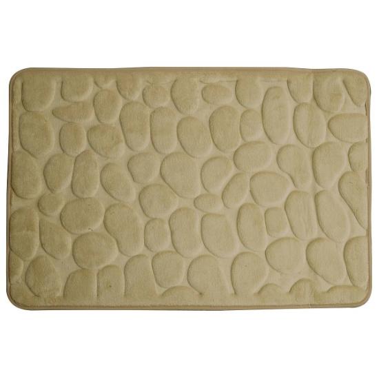 Prekės „Kilimėlis voniai poliesterio Rimini 60 x 95 cm šviesiai rusvas“ paveikslėlis
