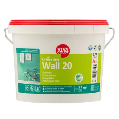Prekės „Dažai pusiau matiniai sienų Vivacolor GL WALL 20 A 2,7 l“ paveikslėlis