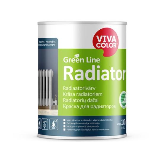 Prekės „Dažai pusiau matiniai radiatoriams Vivacolor GL Radiator A 0,9 l“ paveikslėlis