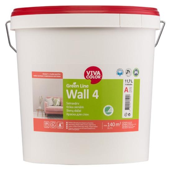 Prekės „Dažai visiškai matiniai sienoms ir luboms Vivacolor GL WALL4 A 11,7 l“ paveikslėlis
