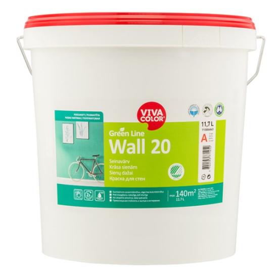 Prekės „Dažai pusiau matiniai sienų Vivacolor GL WALL 20 A 11,7 l“ paveikslėlis